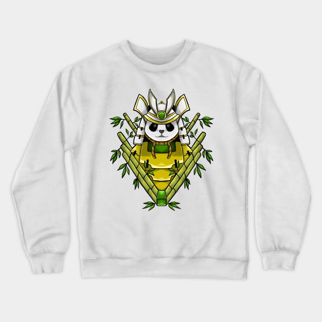 panda samurai Crewneck Sweatshirt by Amartwork